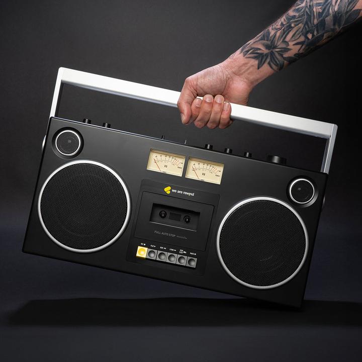 Actual product image we are rewind Curtis: Portable speaker with cassette player