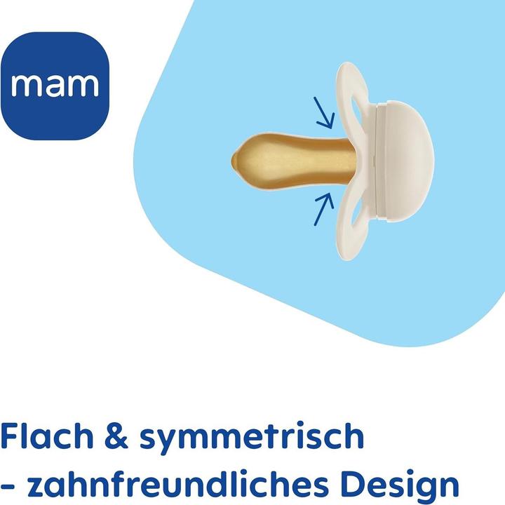 Actual product image MAM Original Start Kautschuk Schnuller 2 Stück, 0-2 Monate (2x, 0 - 2 Months)
