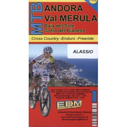 Andora,Val Merula,Mountainbike-Karte, Landkarte