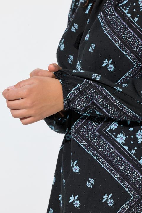 Produktbild Ulla Popken Bluse, A-Linie, Tunika-Ausschnitt, Langarm (58, 60)