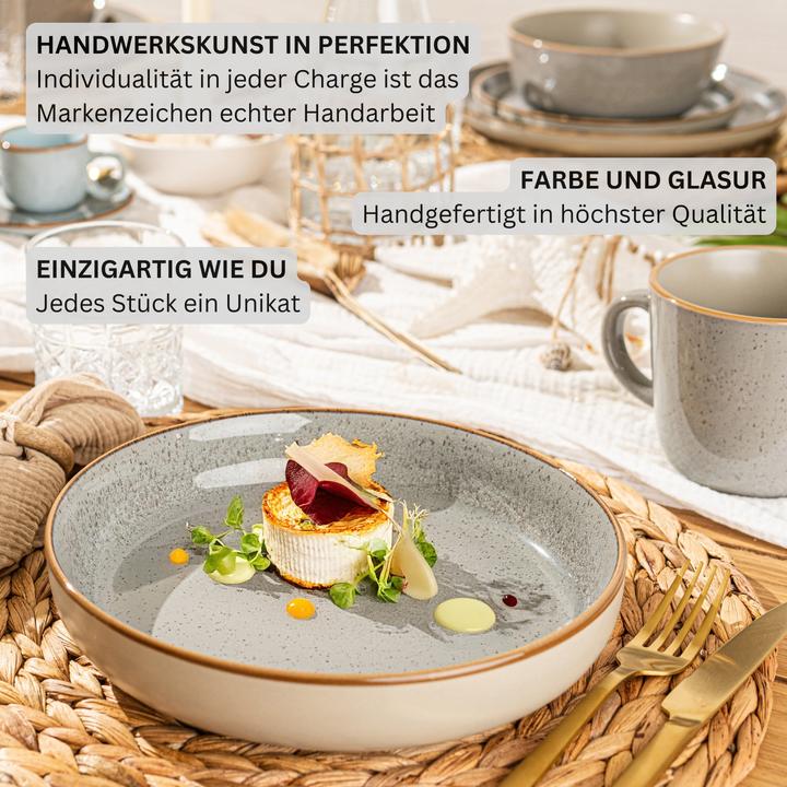 Produktbild Sänger Pastaschalen Rio Perlgrau (6 x, 22.20 cm)