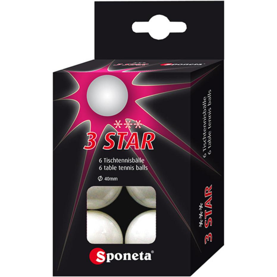 Sponeta Tischtennisbälle (6 Stk.) (13438729)
