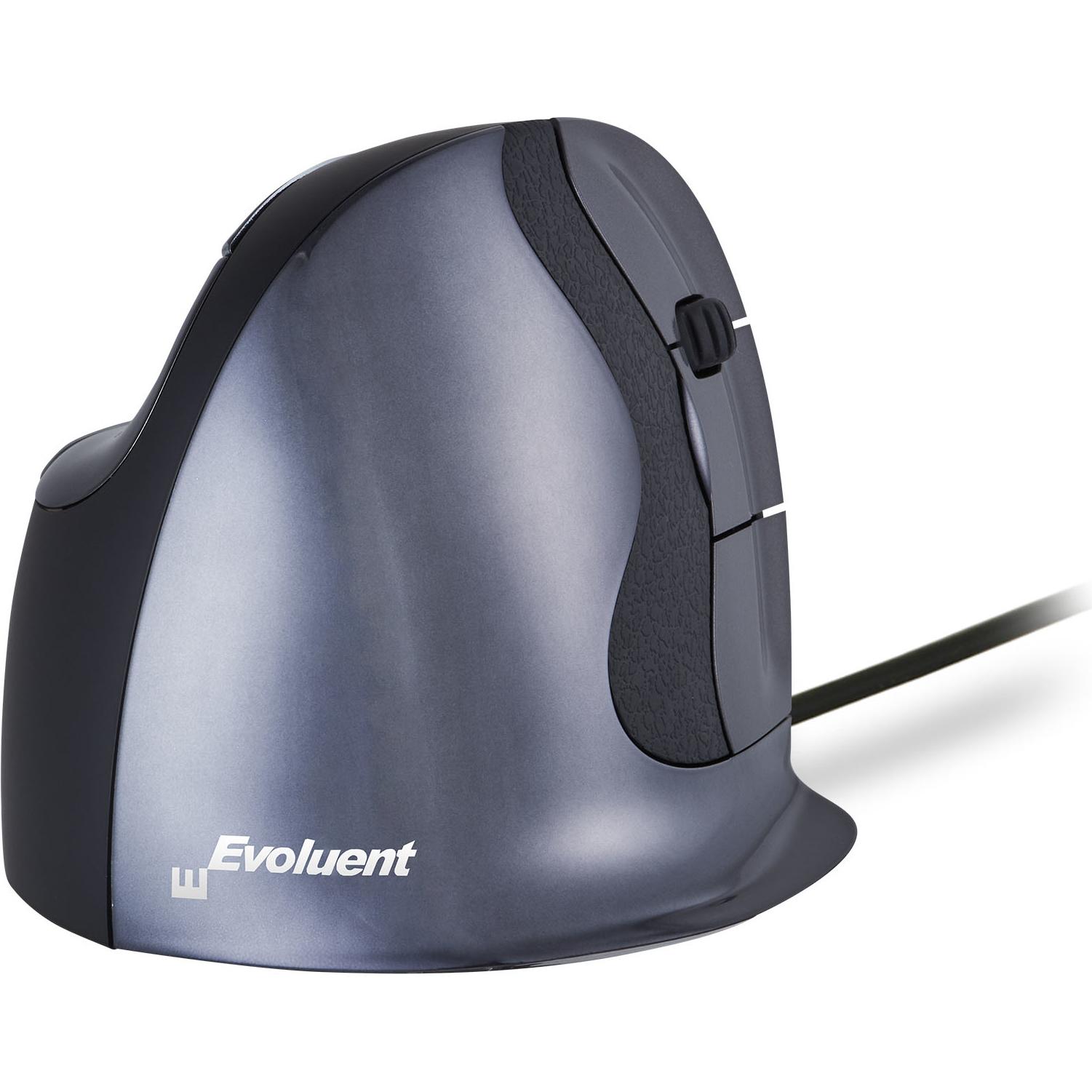 Bakker Elkhuizen Evoluent D (Kabelgebunden), Maus, Schwarz, Blau