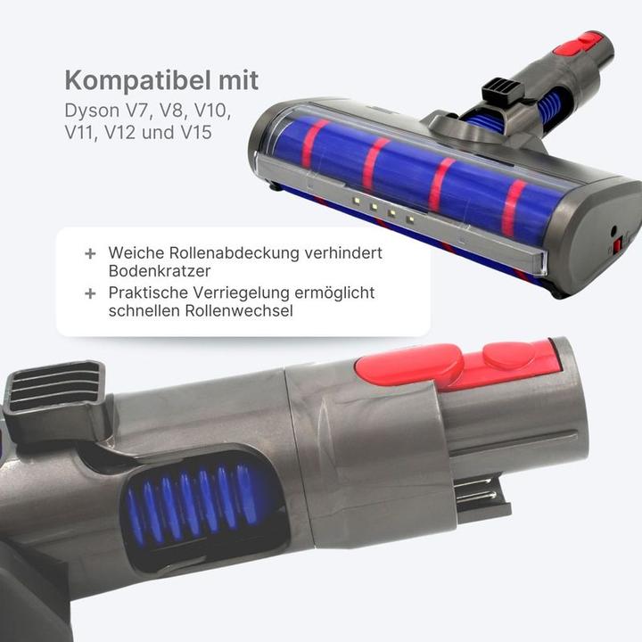 Actual product image Hermex Alternative floor nozzle Dyson V7 V8 V10 V11 V15 Vacuum cleaner brush