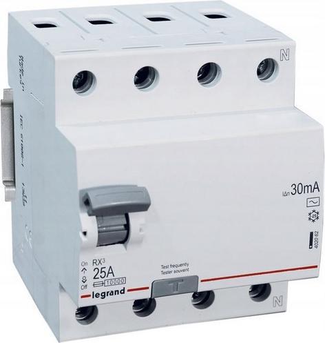 Produktbild Legrand RCD-SCHALTER LE-402062 DREIPHASIG, AC-TYP 30 mA 25 A