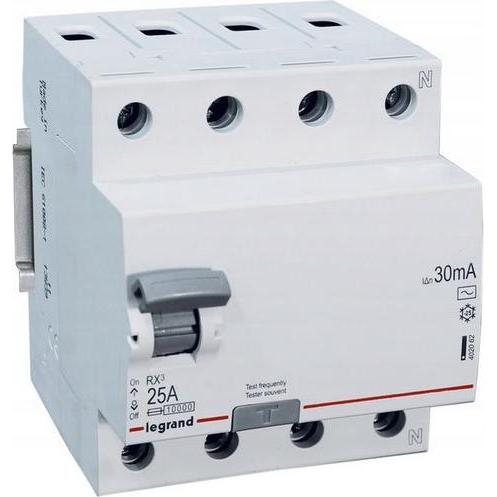Legrand, Systemstromversorgung, RCD-SCHALTER LE-402062 DREIPHASIG, AC-TYP 30 mA 25 A