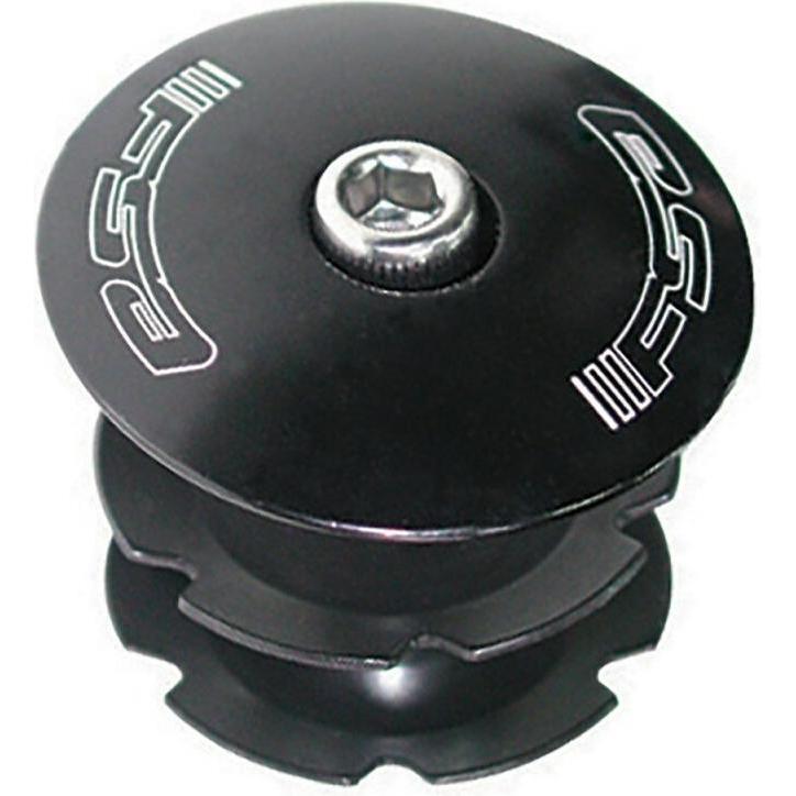 FSA, Cap, Etoile et Bouchon Alu 1" 1/2 Noir, Schwarz, (One Size)