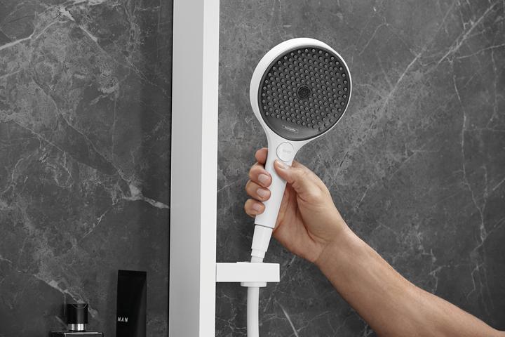 Actual product image hansgrohe Rainfinity Showerpipe 360 1jet concealed : Colour - Matt White