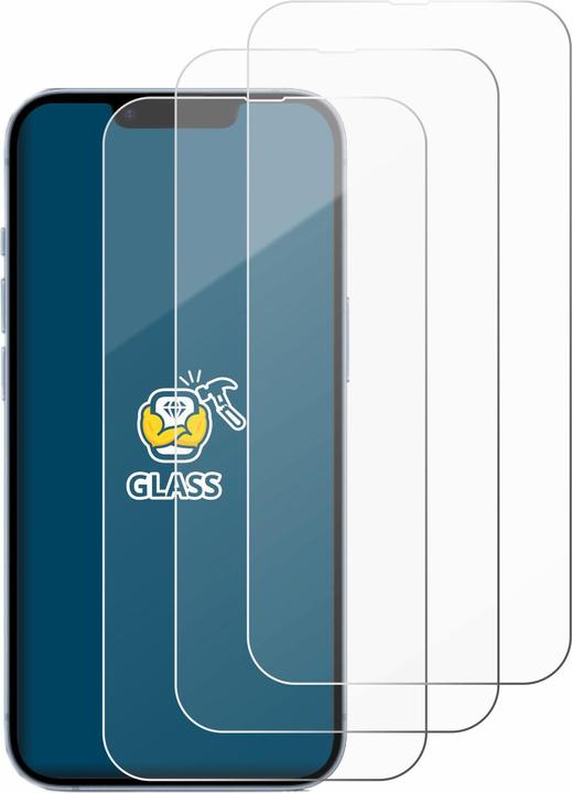 Image du produit BROTECT Verre blindé Protection d'écran en verre trempé (3 pcs, Apple iPhone 14)
