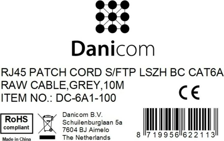 Produktbild Dsit CAT 6a Netzwerkkabel LSOH (CAT6a, 10 m)