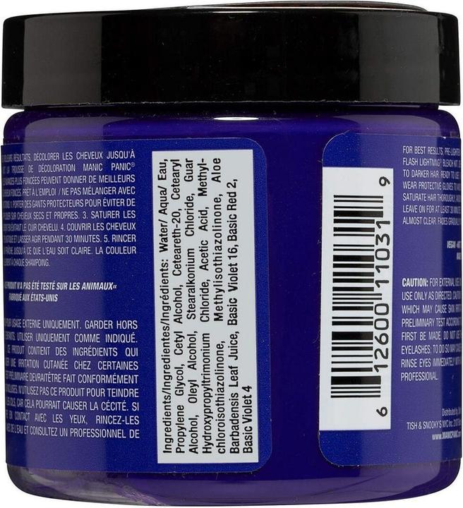 Immagine prodotto Skybound Ultra Violet Classic Creme Vegan Cruelty Free Purple Tintura semi permanente per capelli 118ml (Ultra viola)