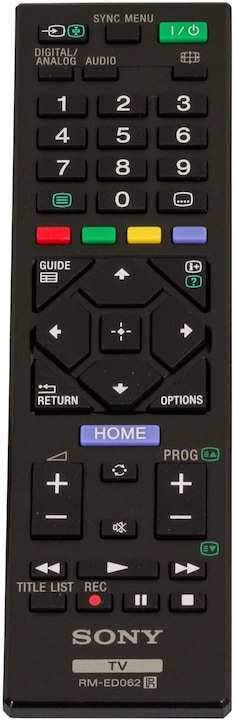 Actual product image Sony RM-ED062, replacement remote control (Device-specific remote control)