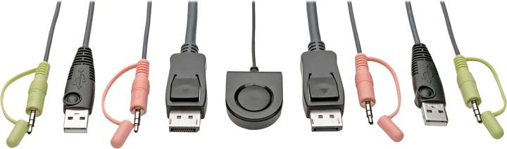 Produktbild Eaton 2-Port DisplayPort 1.1/USB KVM Switch with Audio/Video Built-In Cables USB Periphera
