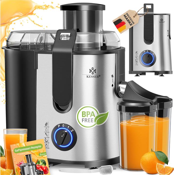 Produktbild Kesser Entsafter für Obst und Gemüse (Silber/Schwarz)