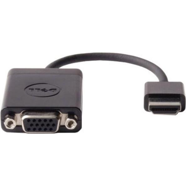 Dell HDMI – VGA (HDMI, 17.53 cm), Data + Video Adapter, Schwarz