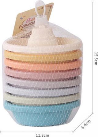 Productafbeelding Pastel badboten, 8 stuks.