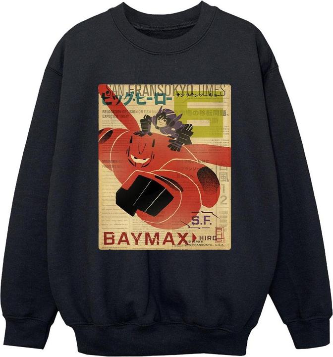 Produktbild Disney Big Hero 6 Baymax Flying Baymax Newspaper Sweatshirt Jungen (116)