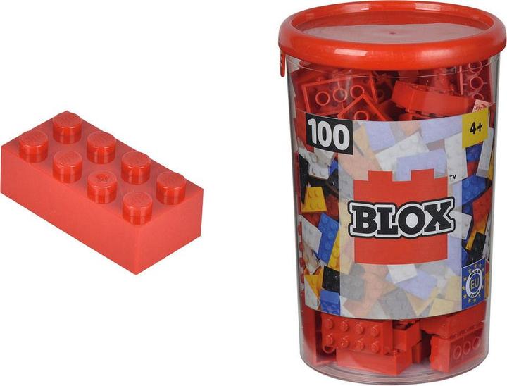 Actual product image Androni Blox 100 red 8 bricks in box