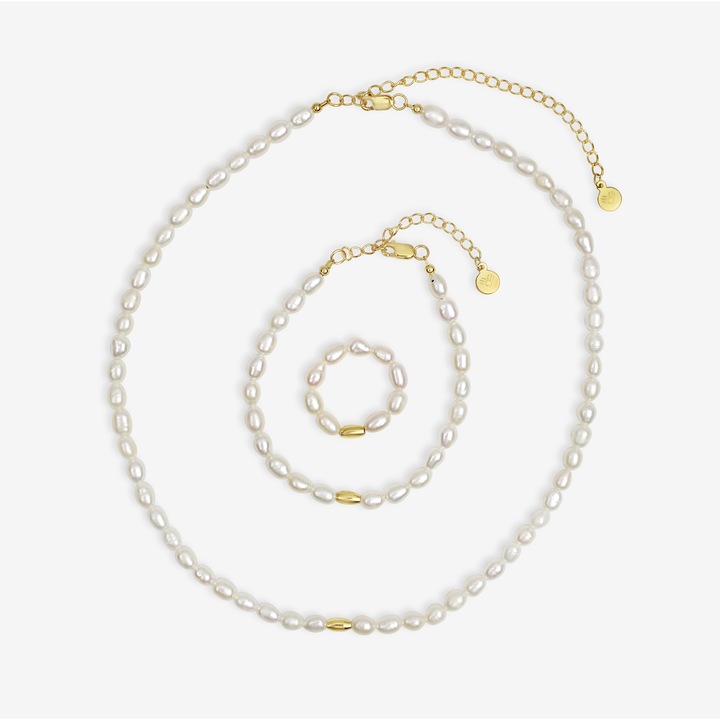 Actual product image Ellenoe Marina (18k gold-plated, 925 Sterling silver, Natural freshwater pearls)