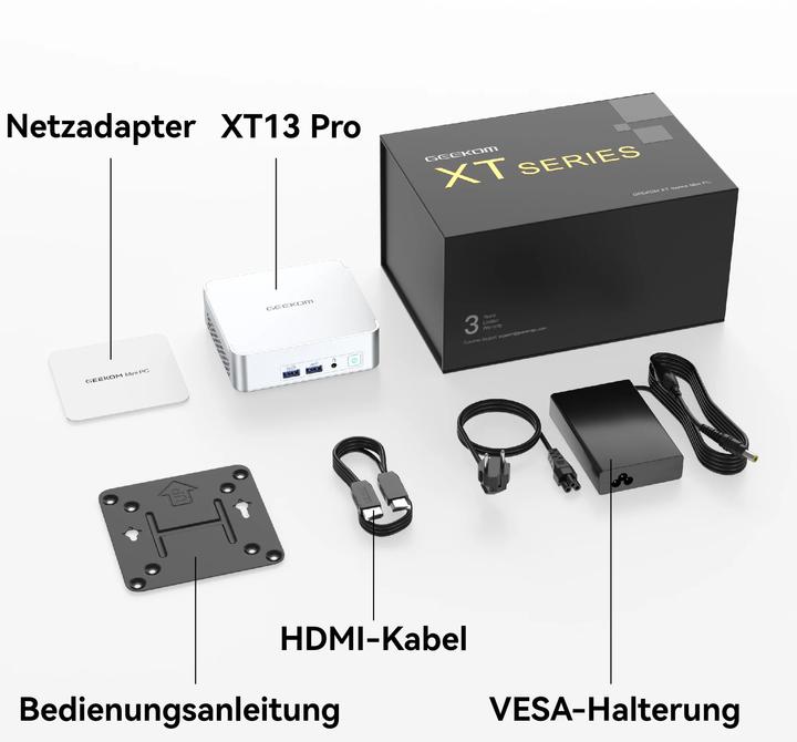 Produktbild Geekom XT13 Pro (2000 GB, 32 GB, Intel Core i9-13900H, Intel Iris Graphics)