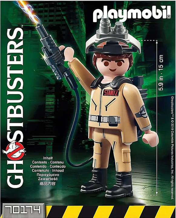 Actual product image Playmobil Ghostbusters Collector Figure R. Stantz (70174, Playmobil Ghostbusters)