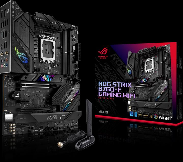Actual product image ASUS ROG STRIX B760-F Gaming WIFI (LGA 1700, Intel B760, ATX)