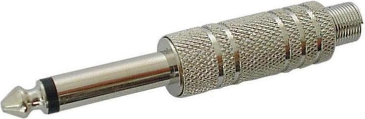 Actual product image Velleman 6.35Mm Male Jack Connector Nickel Mono