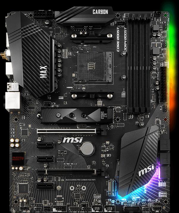 Immagine prodotto MSI B450 Gaming Pro Carbon Max Wifi (AM4, AMD B450, ATX)