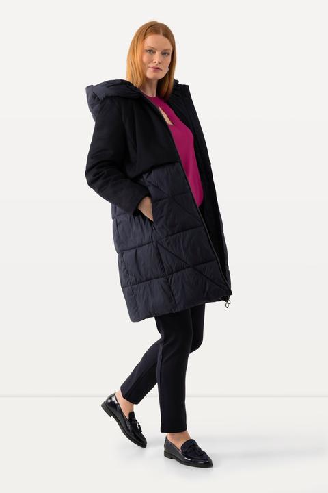 Produktbild Ulla Popken Jacke, Materialmix, 2-Wege-Zipper, Kapuze (42, 44)