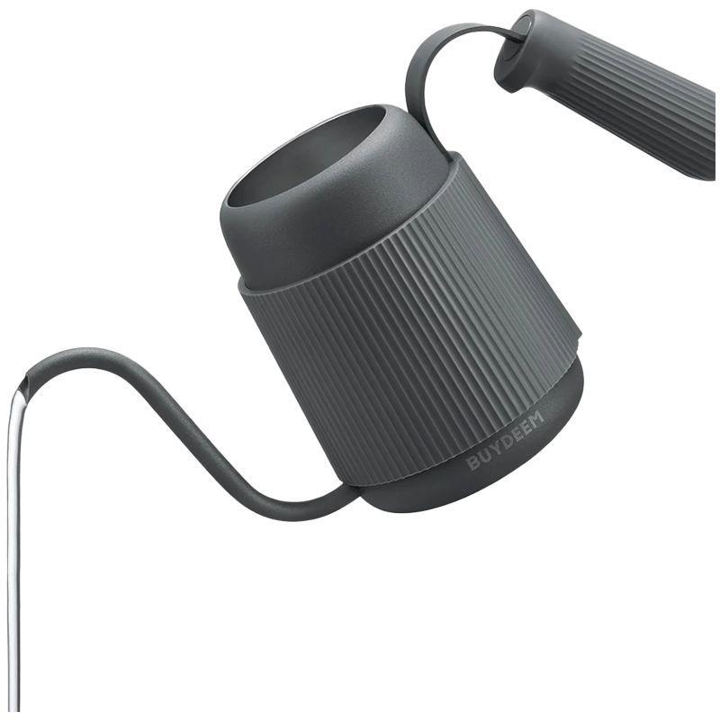 Buydeem Retro dzbanek z "gęsią szyjką", modello CD 2006, colore Grigio inchiostro, Bollitore, Grigio