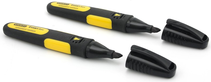 Produktbild Stanley Permanentmarker (Schwarz, Gelb, 2 x)