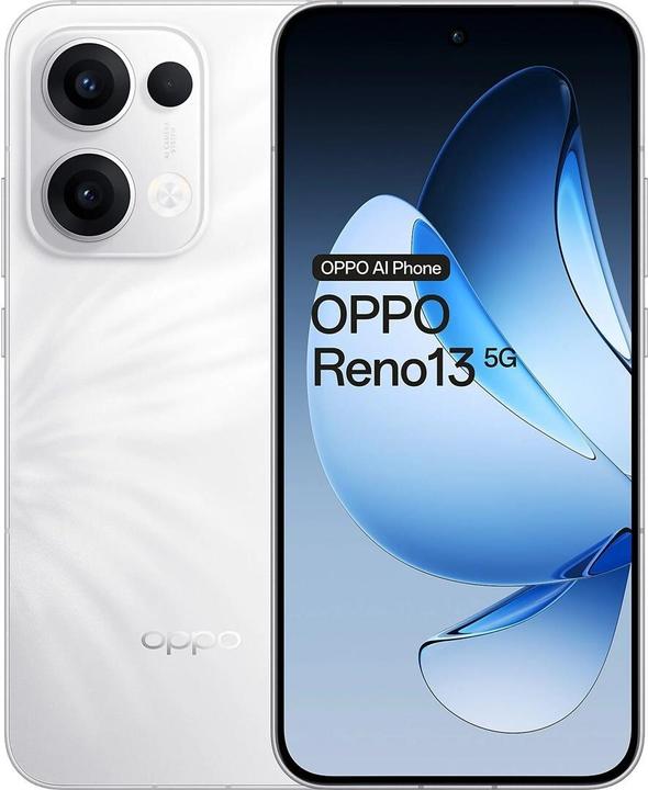 OPPO Reno13 (256 GB, Plume White, 6.59", Dual SIM, 5G)