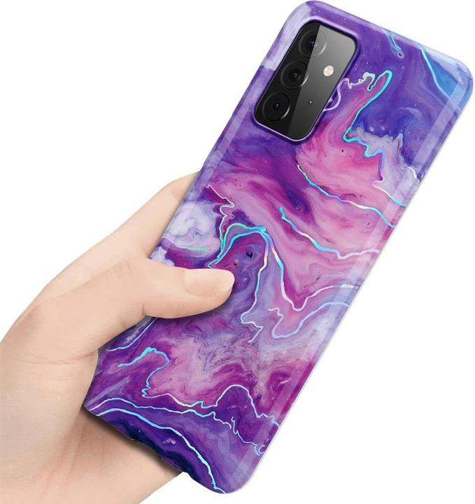Image du produit Cadorabo Couverture IMD TPU Marbre coloré (Samsung Galaxy A72)