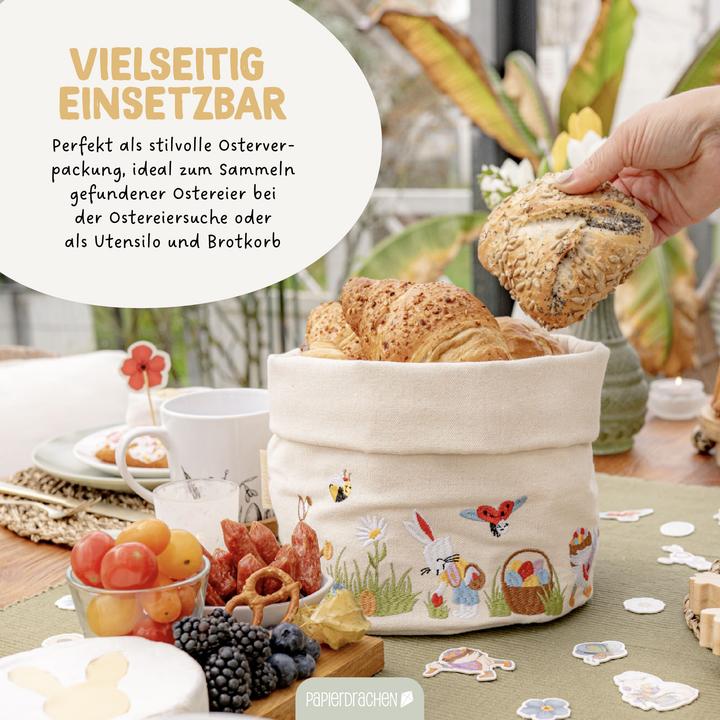 Actual product image Papierdrachen Brotkorb – Osterhasenwelt