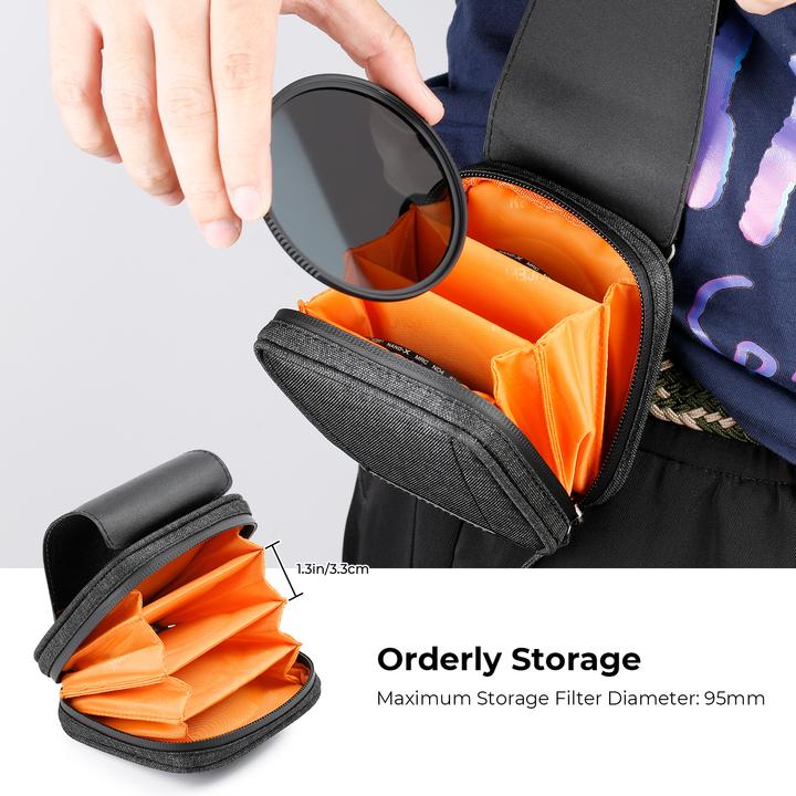 Produktbild K&F Concept 4-Pocket Filter set storage bag KF13.117 (Objektivfilter Tasche, 95 mm)