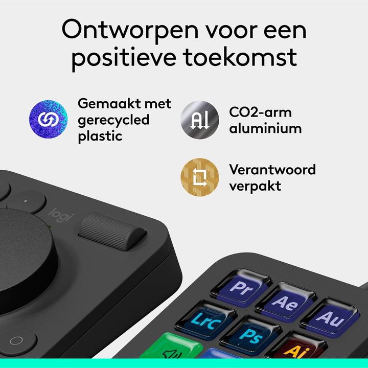 Actual product image Logitech Mx Creative Console (Without keyboard layout, Cable)