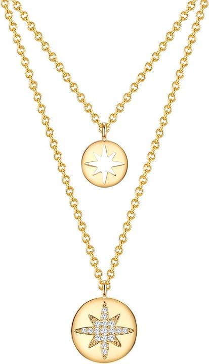 Produktbild Lulu & Jane Damen Kette Stern Metall - 35596 (Metall-Legierung)