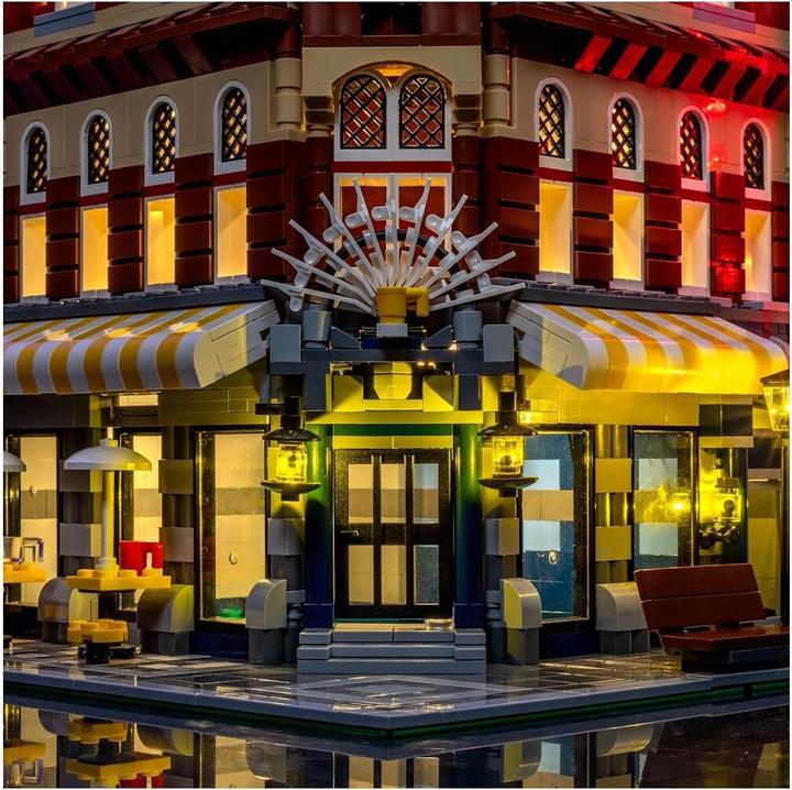 Actual product image Light my bricks LMB 2.0 LEGO® 10182 Cafe Corner# Light Kit