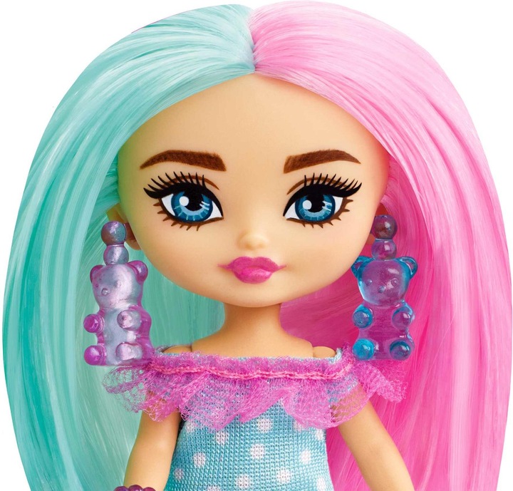 Immagine prodotto Barbie Bambola, Extra Mini con capelli rosa e menta