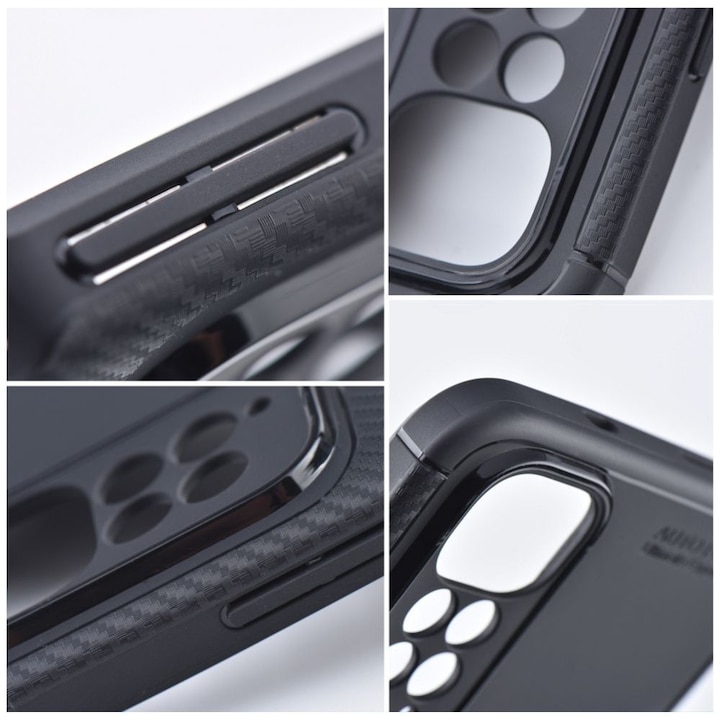 Produktbild OEM Back panel cover Case CARBON PREMIUM for XIAOMI Redmi Note 14 Pro 5G black (Xiaomi Redmi Note 14 Pro 5G)