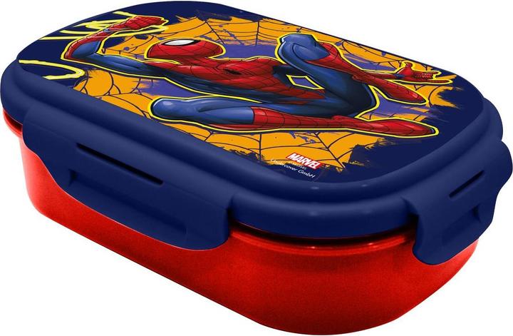 Produktbild Magni Brotdose MARVEL Spider-Man mit Besteckset 2 Fächer