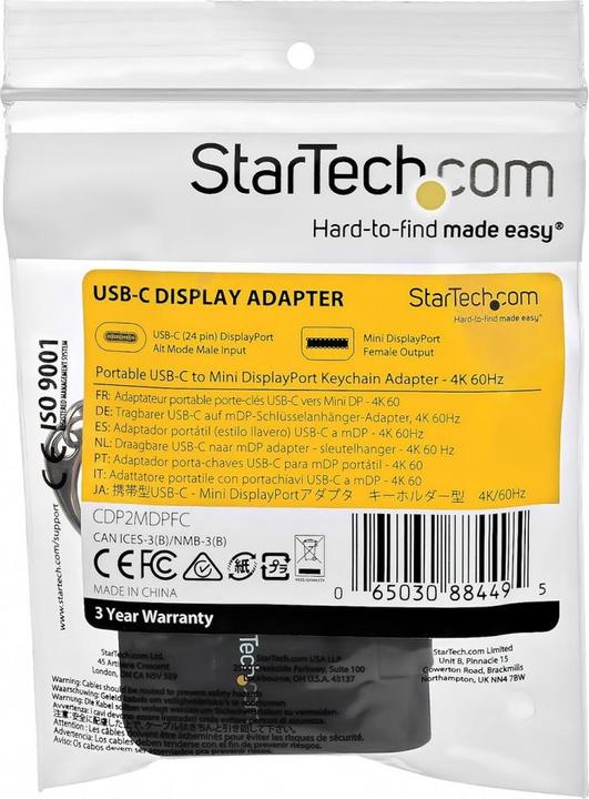 Produktbild StarTech Cdp2mdpfc (Mini DP, 4.80 cm)