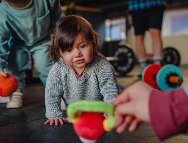 Actual product image Fitkidz Foam kettlebell