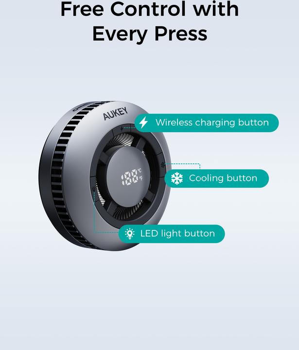 Actual product image Aukey Mag Fusion (15 W)