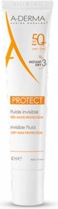 Immagine prodotto A-Derma PROTECT Fluide invisibile SPF50+ (Crema solare viso, SPF 50+, 40 ml, 60 g)