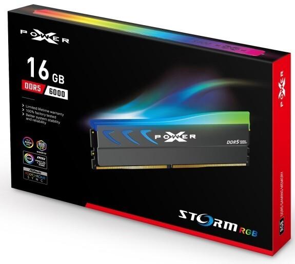 Produktbild Silicon Power XPOWER Storm RGB Speichermodul 16 GB 1 x 16 GB DDR5 ECC (SP016GXLWU60CFSK) (1 x 16GB, 6000 MHz, DDR5-RAM, DIMM)