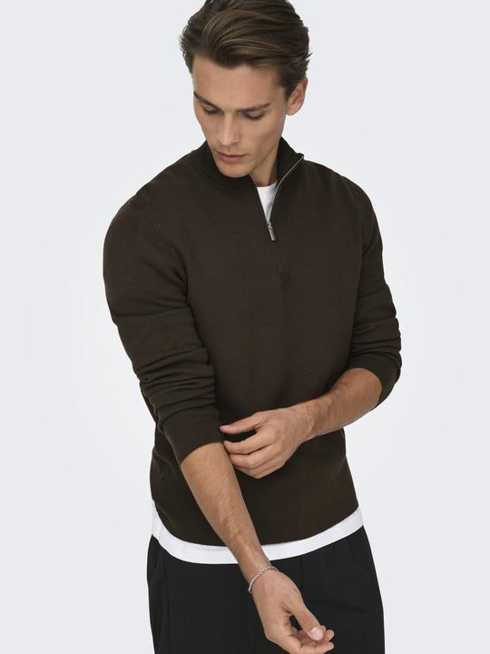 Produktbild Only & Sons Onscooper Half Zip High Neck Knit Noos (M)