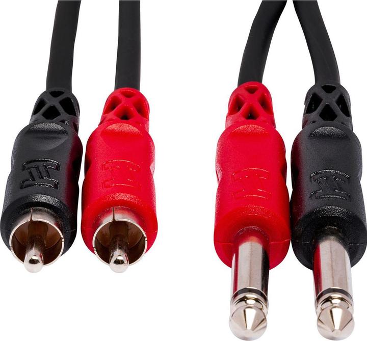 Actual product image Hosa CPR-201 Stereoint.con Dual 1/4IN TS To Dual RCA 1 M (1 m)