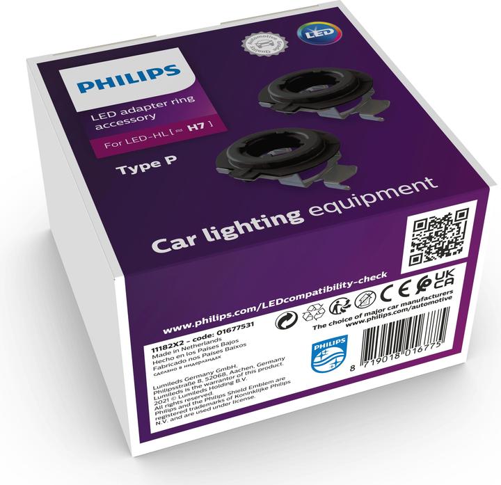Actual product image Philips Car lamp holder 11182X2 Socket PX26d Type (car bulb) H7 (H7)