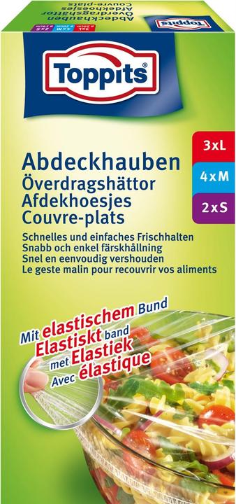 Actual product image Toppits Överdragsplasthättor 9st (Obs 8st DFP) (1 x)
